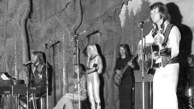 ABBA performing as an unknown band in Sweden before they were famous in 1973. Pic: I B L/Shutterstock